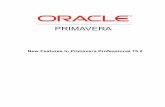 New Features in Primavera Professional 15€¦ · This software is developed for general use in a variety of information management ... Primavera P6 Professional 15 ... Project XML