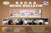 K S C A A NEWS BULLETIN - KARNATAKA STATE ...kscaa.com/wp-content/uploads/2016/06/KSCAA_NL_June-2016.pdfEnglish Monthly K S C A A NEWS BULLETIN Vol. 3 Issue 10 25/- June 2016 ` for