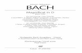 Johann Sebastian BACH - carusmedia.com · In that form Bach’s Magnificat was first performed on the 25th December 1723. ... section four the final words “omnes generationes”