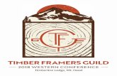 TIMBER FRAMERS GUILD · SCHEDULE AT A GLANCE THURSDAY - FRIDAY * Mt Jefferson Room Wood Science and Engineering Mt Hood Room