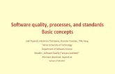 Software quality, processes, and standards Basic conceptstepandi.ee/Jaak_Tepandi_Sw_QS_00.pdf · Software quality, processes, and standards Basic concepts ... –methods and arrangements