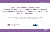 Nephrology-specific clinical performance indicators for ... Nurse Practitioner... · Nephrology-specific clinical performance indicators for nurse practitioner education in Australia