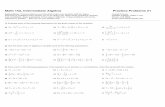 Math 152, Intermediate Algebra Practice Problems #1jkrause/Web152/Pprobs01-05.pdf · Math 152, Intermediate Algebra Practice Problems #2 Instructions: These problems are intended