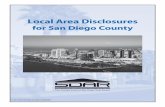 Local Area Disclosures - SDAR Local Area Disclosures for San Diego County (LAD) is intended to be reviewed by Buyer and Seller along with the Statewide Buyer and Seller Advisory (California