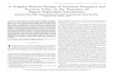772 IEEE TRANSACTIONS ON SIGNAL … IEEE TRANSACTIONS ON SIGNAL PROCESSING, VOL. 62, NO. 4, FEBRUARY 15, 2014 A Doppler Robust Design of Transmit Sequence and Receive Filter in the
