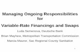 Managing Ongoing Responsibilities for Variable-Rate ... · 5/14/2009 · Managing Ongoing Responsibilities for. Variable-Rate ... How Does a Swap Work? ... Managing Ongoing Responsibilities