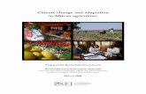 Climate change and adaptation in African agriculture ·  · 2014-05-08Climate change and adaptation ... 3.1 Climate change science ... Climate Change and Adaptation in African Agriculture