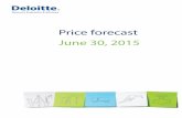 Price forecast June 30, 2015 - Deloitte US | Audit, … forecast: June 30, 2015 1 Canadian domestic price forecast Forecast commentary Andrew Botterill Senior Manager, Resource Evaluation