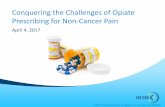 Conquering the Challenges of Opiate Prescribing for …hcim.com/docs/2017-tahp-opioid-presentation.pdf · Conquering the Challenges of Opiate Prescribing for Non-Cancer Pain. ...
