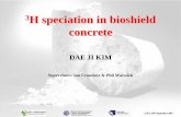 3H speciation in H speciation in bioshield bioshield concrete · Combustion & LSC • ... Implications to sample preservation and analysis • ... Calcium silicate hydrate & carboaluminate