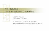 T2K ND280 Time Projection Chambers - …karlen/talks/t2k/tpcreview200712.pdf · T2K ND280 Time Projection Chambers NSERC Review December 16, 2007 D. Karlen / U. Victoria & TRIUMF