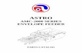 ASTRO amc-2000 series envelope feeder parts catalog. page 1 ... 4. 71-125-21 clamp, retainer strap 2 40. 84-101-27 link jogger connecting 1 5. 84-101 -31 ...