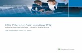 Wiz and Fair Lending Wiz Compliance Solutions 3 Overview This update to CRA Wiz and Fair Lending Wiz is this year’s Submission update and is required for …