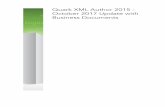 Quark XML Author 2015 - October 2017 Update with Business ...files.quark.com/download/documentation/Quark_XML_Author/2015/Qua… · QUARK XML AUTHOR 2015 - OCTOBER 2017 UPDATE WITH