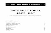 Holiday Lessons - International Jazz Day · Web view CONTENTS: The Reading / Tapescript 2 Phrase Match 3 Listening Gap Fill 4 Listening / Reading Gap Fill 5 Choose the Correct Word