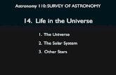 14. Life in the Universe - UH Institute for Astronomybarnes/ast110/Life.pdf · Is there life elsewhere in the universe? This question has fascinated people for centuries. Finding