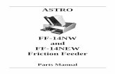FF14NW ASTRO Parts Man - Astro Machine Corp. · This manual is intended solely for the use and information of Astro Machine Corp ... 24-101-01 L/H SIDE GUIDE 1 13 ... BLOCK- SPD.