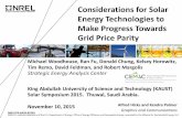 Considerations for Solar Energy Technologies to … for Solar Energy Technologies to Make Progress Towards Grid Price Parity NREL/PR-6A20-65262 2 Analysis Disclaimer DISCLAIMER AGREEMENT