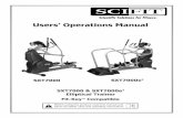 Users’ Operations Manual - SCIFIT SXT7000.pdf · Users’ Operations Manual SXT7000 & SXT7000e2 Elliptical Trainer ... ISO-STRENGTH - The ISO-Strength program enables the user to
