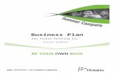 Summer Company Business Plan · Web viewLimits on Summer Company start-up money expenditures Equipment - maximum $600 Cell phone - maximum $100 (part of your equipment allocation)