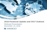 2016 Financial Update and 2017 Outlook - Amazon S3 · 2016 Financial Update and 2017 Outlook . ... 4 2017 Outlook Call 12/13/16 Impact 2017 2018 2019 ... Increased infrastructure