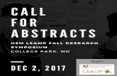 Undergraduate, community college, and graduate LSAMP FALL 2017...LSAMP FALL 2017 SYMPOSIUM CALL FOR ABSTRACTS Abstract Submission Deadline: November 3, 2017 Nanoparticle-based Immunoassays