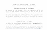 QUALITY BEVERAGES LIMITED VITAL WATER BOTTLING …  · Web viewQUALITY BEVERAGES LIMITED. VITAL WATER BOTTLING CO. LTD. FURTHER ADMISSION DOCUMENT. In respect of the further issue