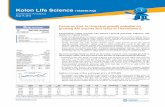 Kolon Life Science While the global pharmaceutical market is estimated to grow from US$856.0bn in 2010 to US$1,065.0bn in 2015 (2010~2015F CAGR of 4.5%), the global active pharmaceutical