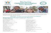 Organizational and Corporate Donors - Tim Hortons Capital Asset Management LP Organizational and Corporate Donors cont... Flavor and Fragrance Specialties Ford Motor Company - Central