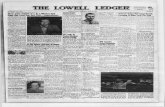 Ninety Senior Students of L H. S. Will Close Their ...lowellledger.kdl.org/The Lowell Ledger/1957/05_May/05-30-1957.pdf · building, will be-a solo by Carol Dcnkema, ... E. Main St..