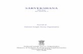 SARVEKSHANA - Ministry of Statistics and Program ...mospi.nic.in/sites/default/files/publication_reports/sarvekshana... · ‘Sarvekshana’ is aimed at encouraging research and analysis