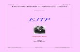 Electronic Journal of Theoretical Physics · Editorial Note MAJORANA IMPACT ON CONTEMPORARY PHYSICS Ettore Majorana (1906 – 1938) passed through theoretical physics like a meteor.