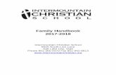 Family Handbook 2017-2018 - Intermountain Christian …€¦ ·  · 2017-02-02Family Handbook 2017-2018 Intermountain Christian School ... (PS-K) 12:35 pm ... (Grades 3-12) – ICS