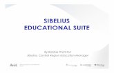 SIBELIUS EDUCATIONAL SUITE - Kansas State …Musition...SIBELIUS EDUCATIONAL SUITE By Bobbie Thornton ... from string quartet to marching ... around the Sibelius INSTRUMENTS material.