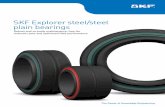 SKF Explorer steel/steel plain bearings · meet real-world application conditions. At the heart of the SKF EnCompass are new, ... SKF Explorer steel/steel plain bearings are initially