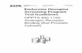 United States EPA 640-C-09-003 and Toxic Substances ...€¦ · Endocrine Disruptor Screening Program Test Guidelines OPPTS 890.1150: Androgen Receptor ... EPA-HQ-OPPT-2009-0150 through
