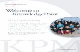 Welcome to KnowledgePointknowledgepoint.net/pdf/KPMServices.pdf · Welcome to KnowledgePoint ... kiosk and mini-server product. ... - Direct response campaign feasibility study for