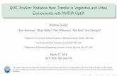 QUIC EnvSim: Radiative Heat Transfer in Vegetative and ...on-demand.gputechconf.com/...quic-envsim-radiative-heat-transfer... · QUIC EnvSim: Radiative Heat Transfer in Vegetative