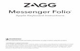 Messenger Folio - ZAGG North American storecfprod.zagg.com/downloads/messenger-folio/MessengerFolio_Apple...Your ZAGG Messenger Folio™ comes with a one-year ... Pairing your Messenger