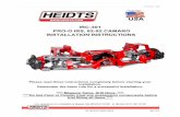 IRC-301 PRO-G IRS, 82-92 CAMARO INSTALLATION INSTRUCTIONS · Place the vehicle on a 4 or 2 post lift, make sure vehicle weight is on the lift locks. Next remove the stock rear axle,