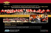 CORY BAND - Mansfield University Music Department BAND The #1 RANKED BRASS BAND in the World! 2015 National Brass Band Champions of Great Britain In concert Philip Harper, Musical
