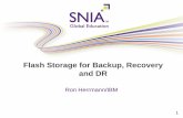 Flash Storage for Backup, Recovery PRESENTATION … · Flash Storage for Backup, Recovery and DR ... IBM (TSM), EMC (Networker) and CommVault . Backup Server. The server(s) hosting