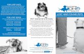A RESOURCE MADE POSSIBLE BY HUMANE OHIO … RESOURCE MADE POSSIBLE BY HUMANE OHIO. 31. ... at pet supply stores Luand ... FOR the area the pet was lost and your phone number.