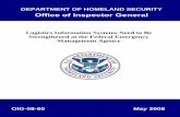 Office of Inspector General · Figure 4 . FEMA Distribution Center, ... identify its information technology system requirements, ... FEMA maintains an Emergency Housing Distribution