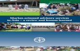 Market-oriented advisory services - fao.org · Market-oriented advisory services ... value chain/market linkages and ... Capacity building: a holistic approach ...