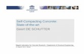 Self-Compacting Concrete: State-of-the-art Geert DE …. GDSchutter State of the art.pdf · Self-Compacting Concrete: State-of-the-art Geert DE SCHUTTER ... factor 2 to 5 Overestimation