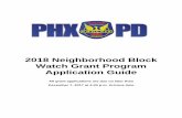 2018 Neighborhood Block Watch Grant Program … · CONCLUSION / TERMINATION OF PROJECT ... AUDITING ... 2018 Neighborhood Block Watch Grant Program Application Guide ...