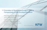 Promotion of RenewableEnergyin Ghana Perspectives of KfW ... · Promotion of RenewableEnergyin Ghana Perspectives of KfW Development Bank ... Tashkent Bishkek Dushanbe Bangkok ...