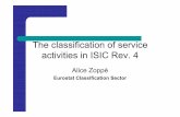 The classification of service activities in ISIC Rev. 4 · The classification of service activities in ISIC Rev. 4 ... 49 Land transport and transport via pipelines ... 5222 Service