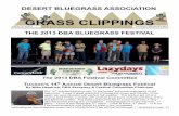 GRASS CLIPPINGS - Desert Bluegrassdesertbluegrass.org/wp-content/uploads/2016/03/2014-v18-i4-DecJan.pdfGRASS CLIPPINGS. DESERT BLUEGRASS ASSOCIATION. THE 2013 DBA BLUEGRASS FESTIVAL.
